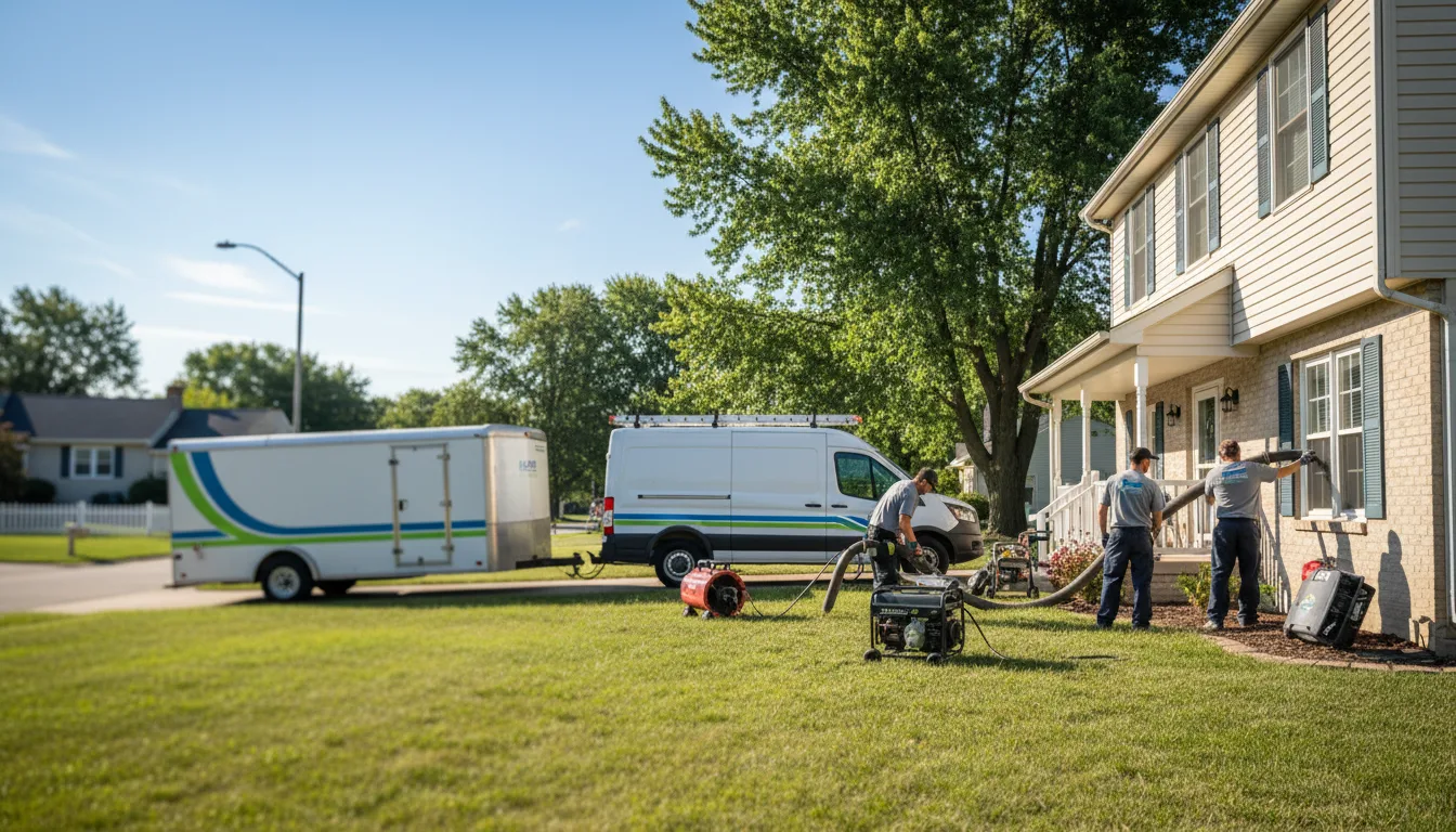 Flooded Basement Restoration And Cleanup With Repair in Stoutsville, OH near me